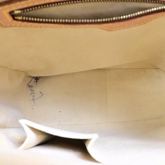 LOUIS VUITTON Logo Looping GM Shoulder Bag Monogram Leather Brown M51145 34FA791 - Picture 10 of 13